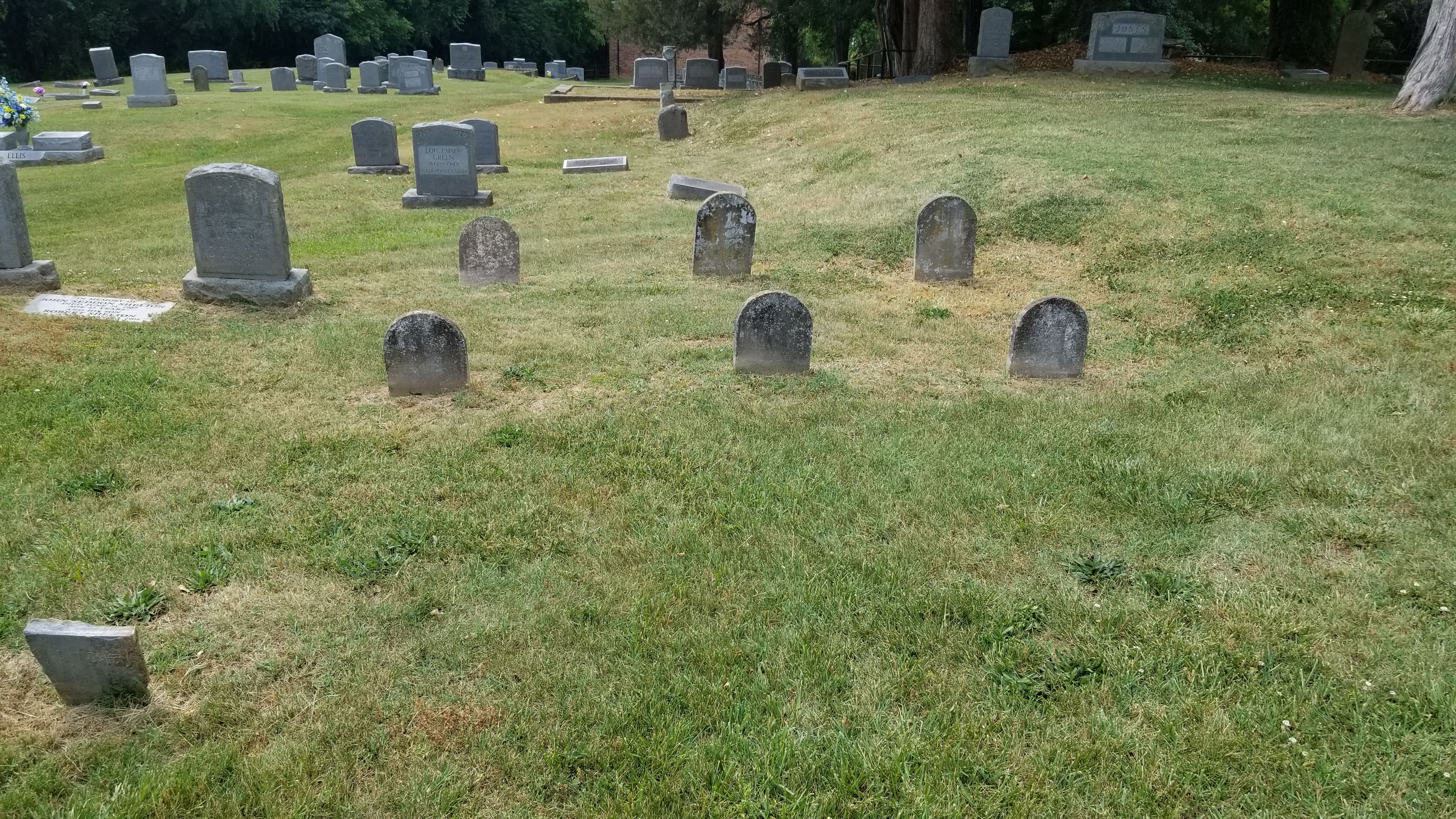 Cemetery at Falmouth where Michael Wallace is buried